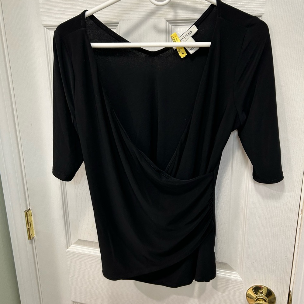 White House Black Market Elegant Black Top